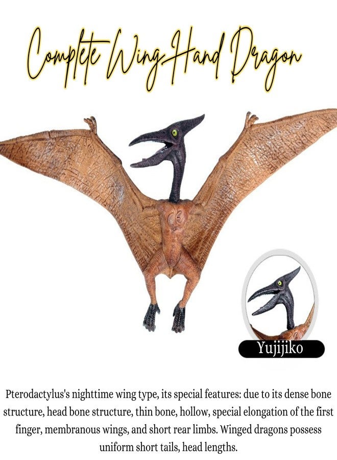 Mallexo Realistic Flying Dinosaur Action Figure for Kids Petrosaurus Dinosaurs Model Fidge Jurassic World Playset Toys Learning | Educational Prehistoric Dragon item for Girls & Boys Birthday Gift 1Pc - Image 4